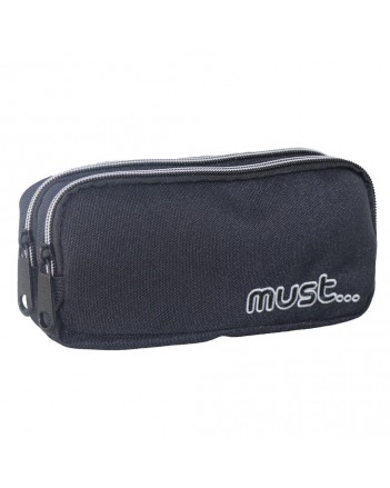 Trousse Must Uni Noir 2 Poches - Réf.579753