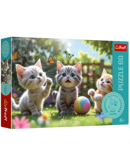Puzzle Trefl 60Pcs Three Kittens - Réf.17412