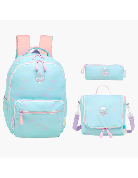 Trousse 2 compartiments, Stardust - Marshmallow