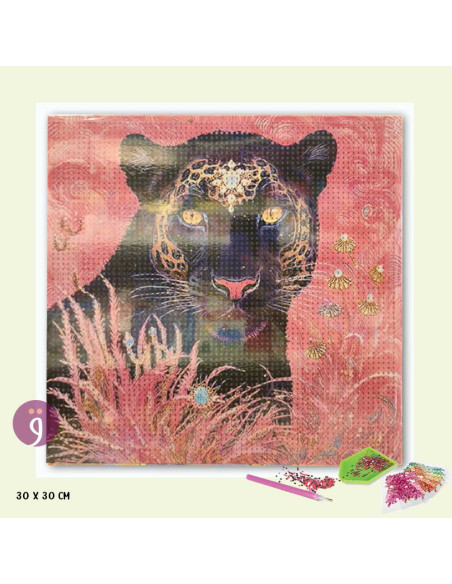 Tableau Strass à Diamanter Bright Full, 20×20 cm