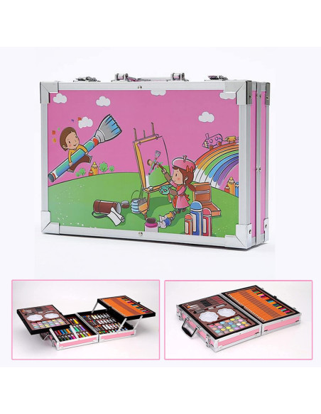 Mallette de Coloriage, 145 Pcs