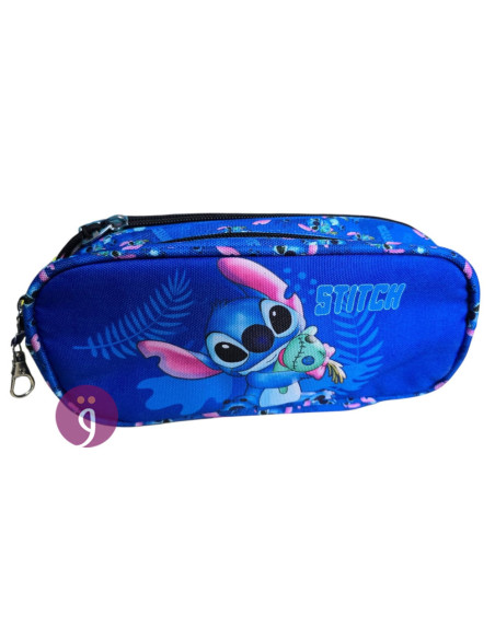 Trousse 2 Compartiments Stitch Bleue - Happy