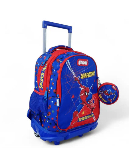 Sac à Dos à Roulettes Trolley Spiderman, Kalino - Réf.10188