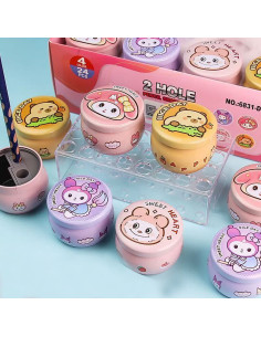 Taille-Crayons Double Trous avec Réservoir