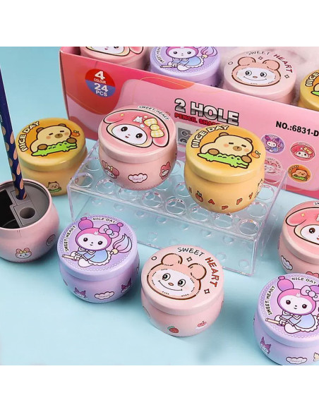 Taille-Crayons Double Trous avec Réservoir