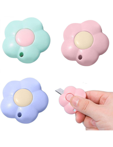 Mini Cutter Rétractable Forme Fleure