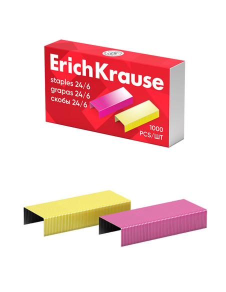 Agrafes Couleur 24/6 - ErichKrause