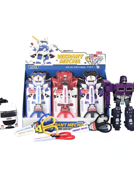 Ciseaux Scolaires Oule Vikrant Mecha - Design Robot