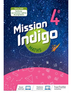 Maths 4e Cycle 4 Mission Indigo 4ème | ALKIRTAS
