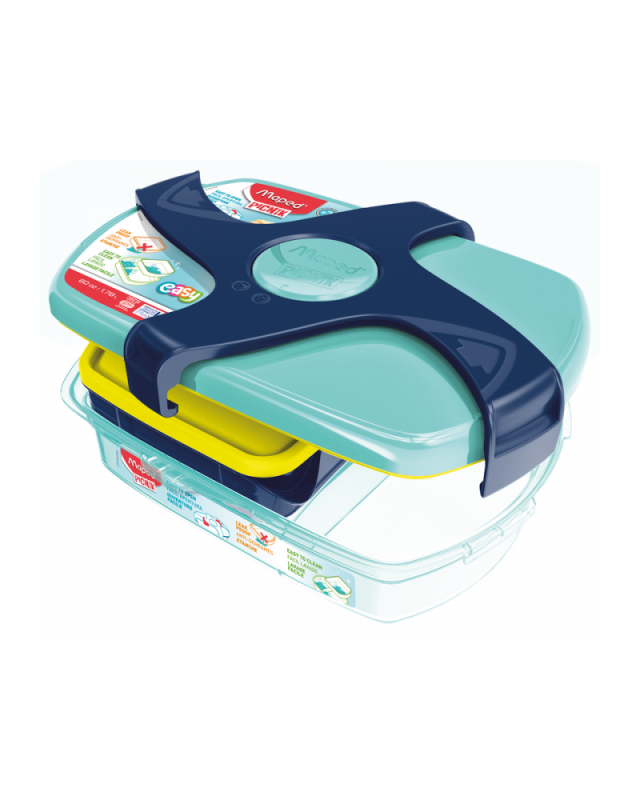Boîte à Goûter Maped Concept Kids - 150ml - Bleu - Étanche Et Lavable - Pour Enfants Dès 3 Ans