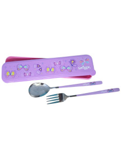 Set de Couverts Inox avec Étui Smiggle - Cuillère & Fourchette
