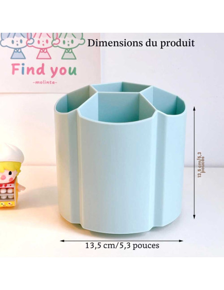 Porte-Stylos Rotatif Multi-Compartiments - SD165
