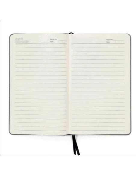 Notebook Gris avec Poche Frontale