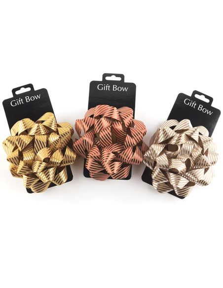 Fleur Cadeau Kraft Rayée