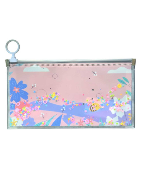 Enveloppe de Rangement Zippée A6 - Glitter