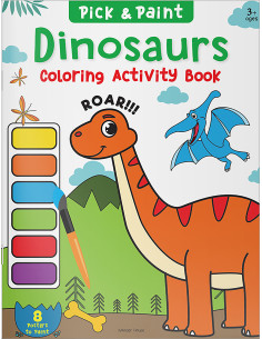 Pick and Paint Coloring Activity Book Dinosaurs - Wonder House Books