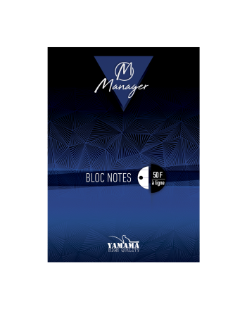 BLOC NOTES A4 YAMAMA MANAGER LIGNES PERF