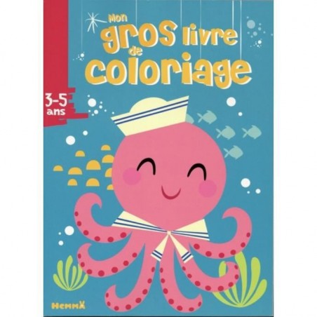 MON GROS LIVRE DE COLORIAGE PIEUVRE 3-5 ANS