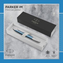 Stylo plume Parker IM Premium bleu gris CT
