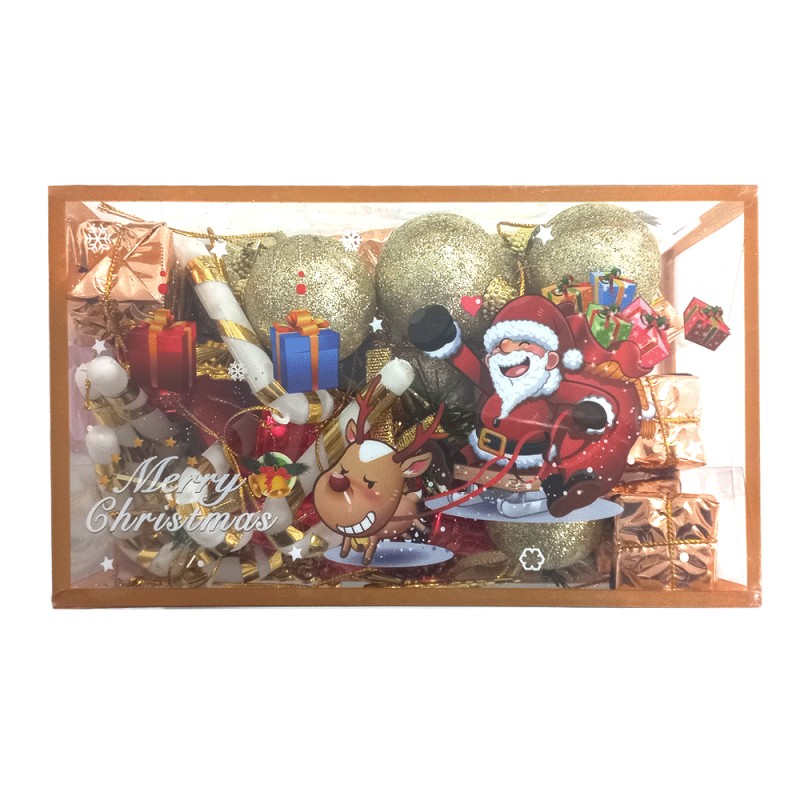 Pack de Décoration Noël Doré - 30pcs