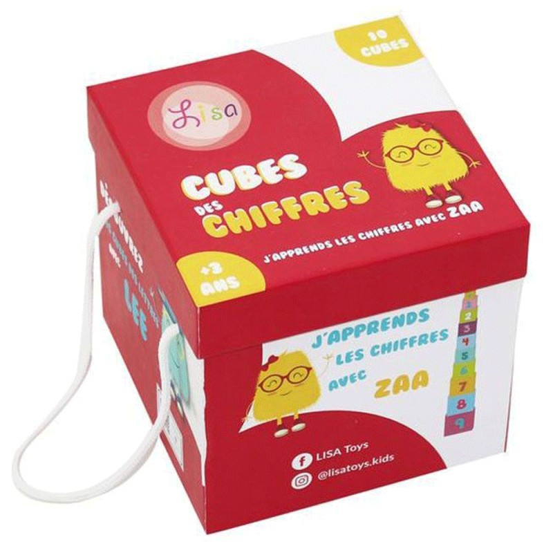 Cube des Chiffres - J'Apprends les Chiffres avec Zaa - Lisa Toys