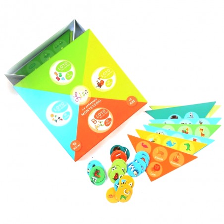 Grand Loto 4en1 Chiffres Lettres Saisons & Animaux - Lisa Toys