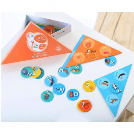 Loto des Lettres - Pédagogie Montessori - Lisa Toys