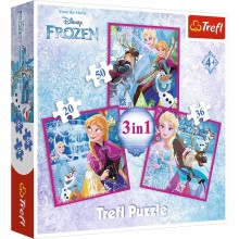 Puzzle Frozen Disney 3en1 - Trefl