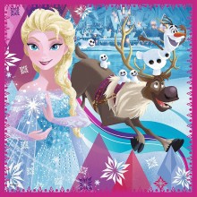 Puzzle Frozen Disney 3en1 - Trefl