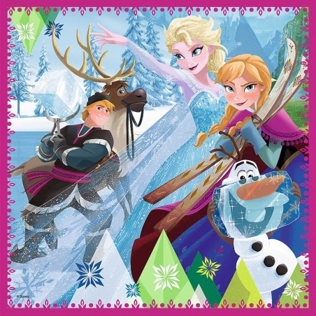 Puzzle Frozen Disney 3en1 - Trefl