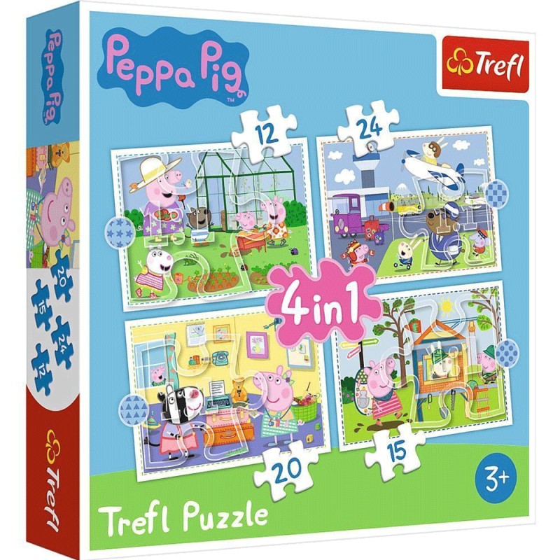 Puzzle Peppa Pig 4en1 - Trefl