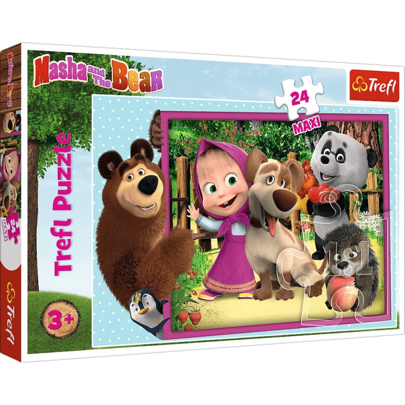 Puzzle Masha and The Bear 24pcs Maxi - Trefl