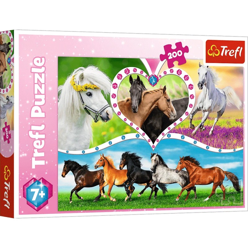 Puzzle Chevaux 200pcs - Trefl