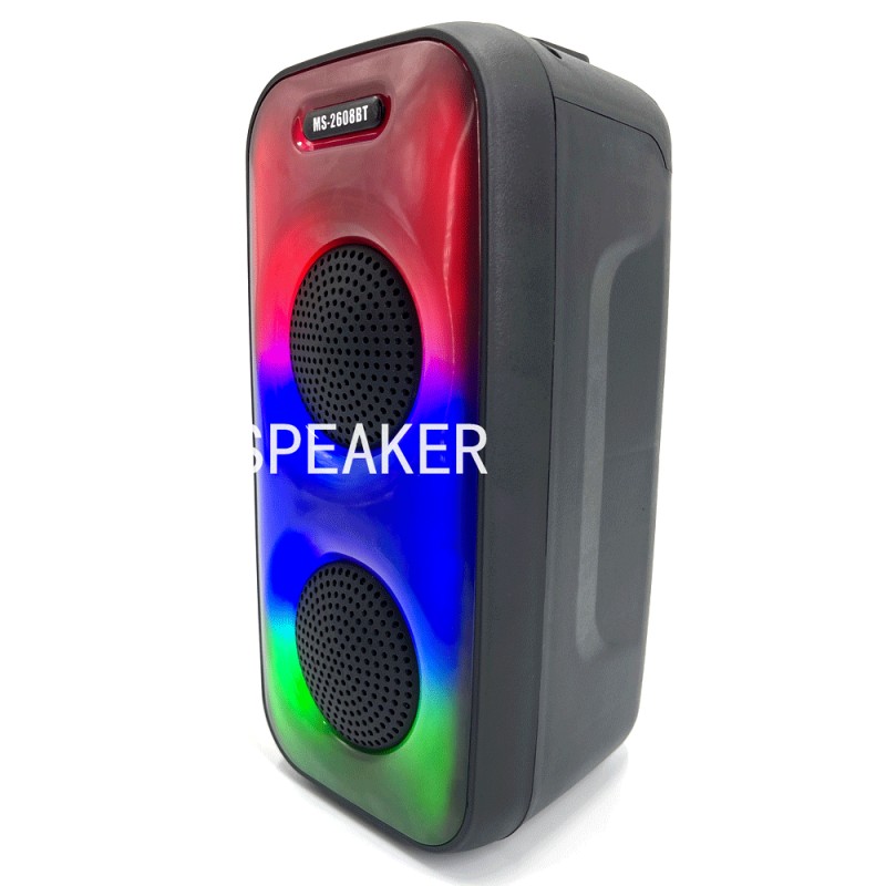 Haut-Parleur Bluetooth Lumineux Rechargeable - Réf. MS-2608BT