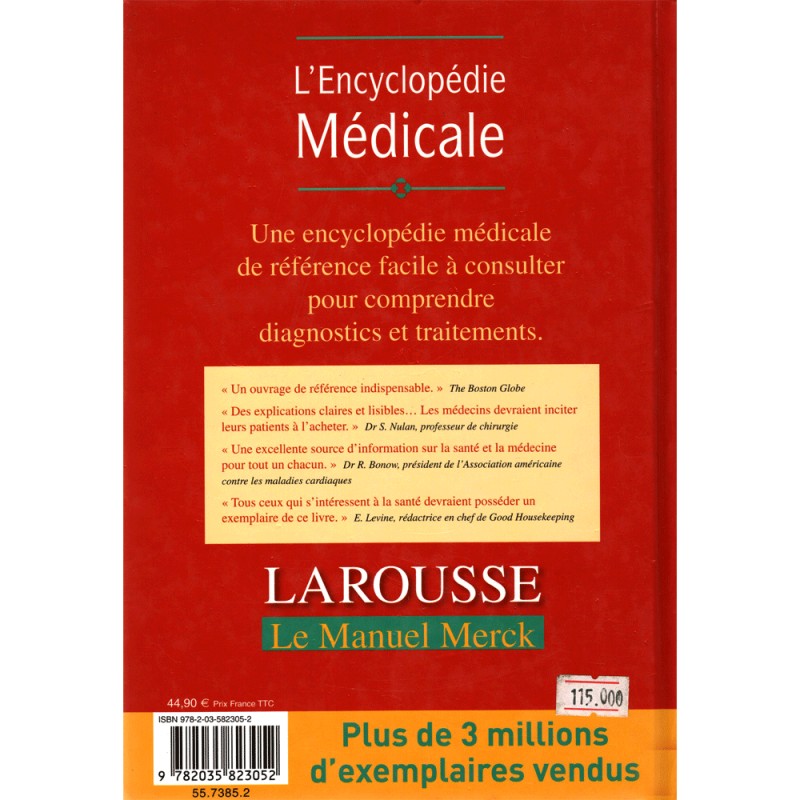 L'Encyclopédie Médicale - Le Manuel Merck - Larousse