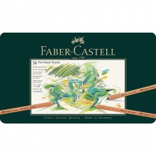 Crayons Pastel Pitt Boite Métal 36pcs - Faber-Castell