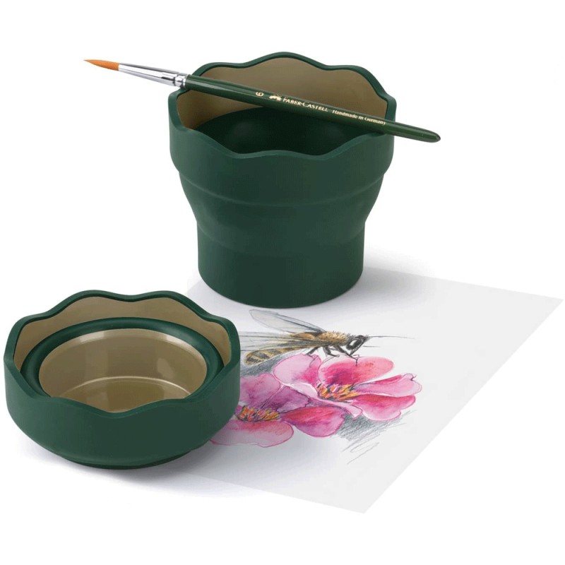 Gobelet à Eau Clic&Go Vert Foncé - Faber-Castell