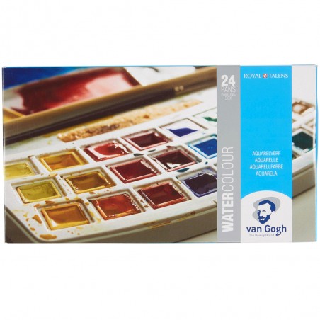 Set Aquarelle 24 Couleurs en Godets - Van Gogh