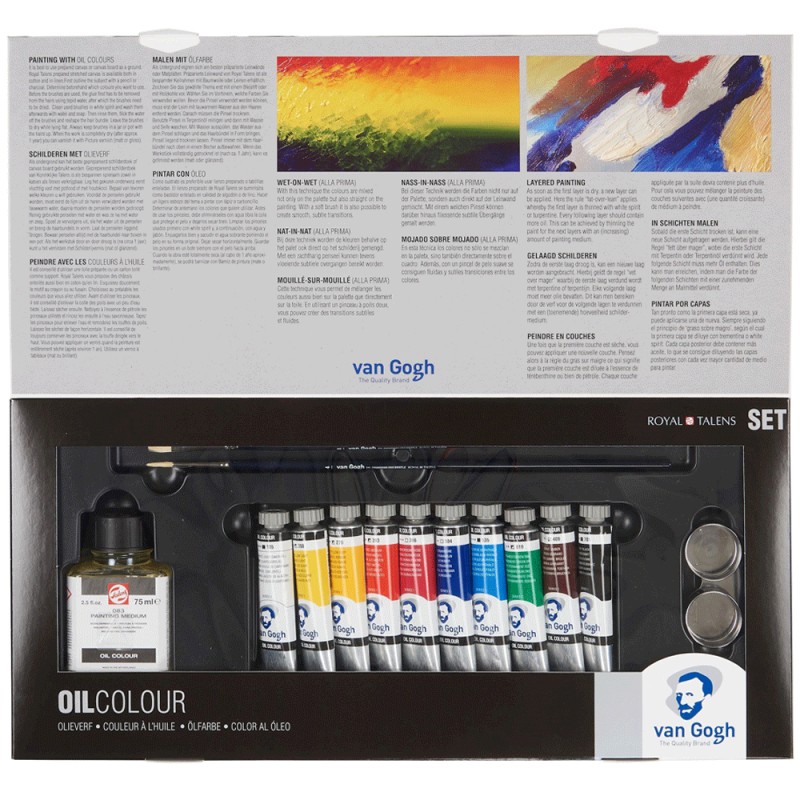 Set Avancé Couleurs à l'Huile 10 tubes 20ml - Van Gogh