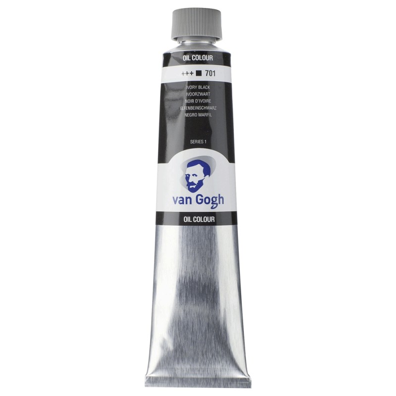 Peinture à l'Huile Tube 200ml Noir d'Ivoire 701 - Van Gogh