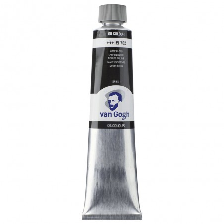 Peinture à l'Huile Tube 200ml Noir de Bougie 702 - Van Gogh