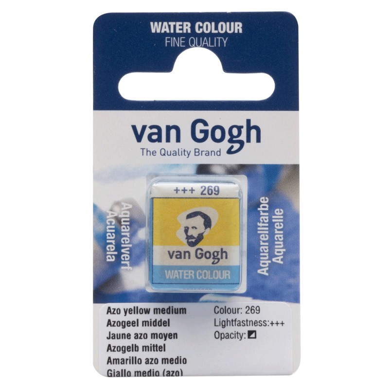 Peinture Aquarelle Godet Jaune Azo Moyen 269 - Van Gogh