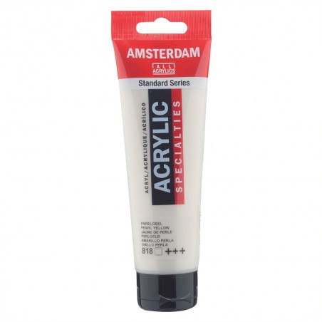 Tube Acrylique 120ml  Jaune de Perle 818 - Amsterdam