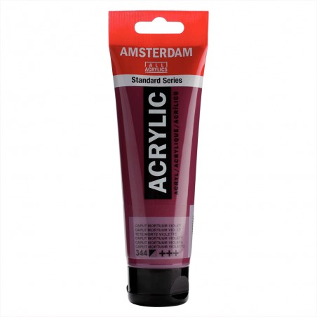 Tube Acrylique 120ml Tête Morte Violette 344 - Amsterdam