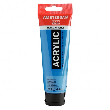 Tube Acrylique 120ml Cyan Primaire 572 - Amsterdam