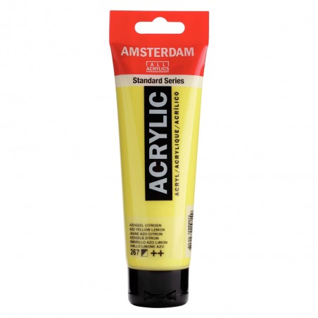 Tube Acrylique 120ml Jaune Azo Citron 267 - Amsterdam