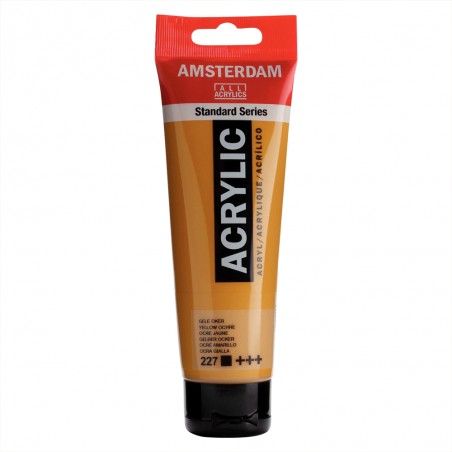 Tube Acrylique 120ml Ocre Jaune 227 - Amsterdam