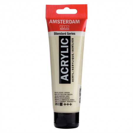 Tube Acrylique 120ml Jaune de Naples Vert 282 - Amsterdam