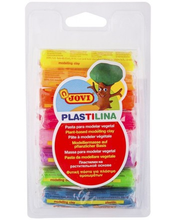 PATE A MODELER JOVI PLASTILINA 14G 8P FLUO