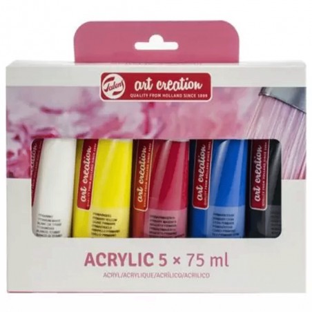 Set Acrylique 5 x 75 ml - Art Creation